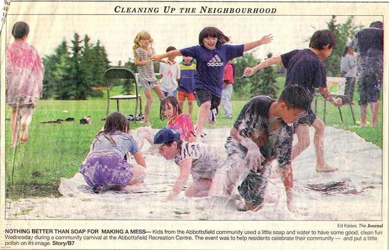 An Edmonton Journal clipping from the 90s of some of the activities at the ARC.